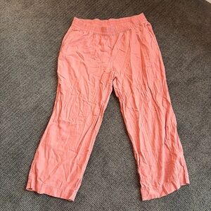Old Navy Salmon Wide Leg Comfort Band High Rise Pants